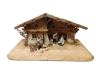 Alpenländisches Krippenset mit Stall-Ankleidefiguren