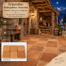 Krippenbau Bodenplatten Terracotta für die Gestaltung authentischer Krippenböden im alten Stall