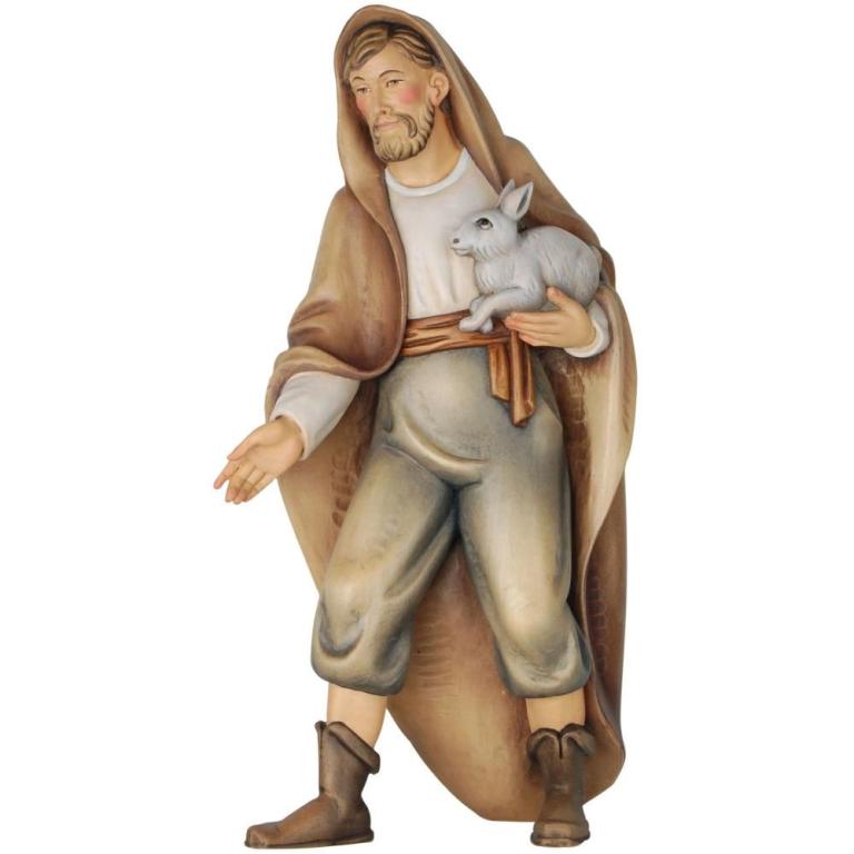 Hirt mit Hase 2000- Color--Bemalt-