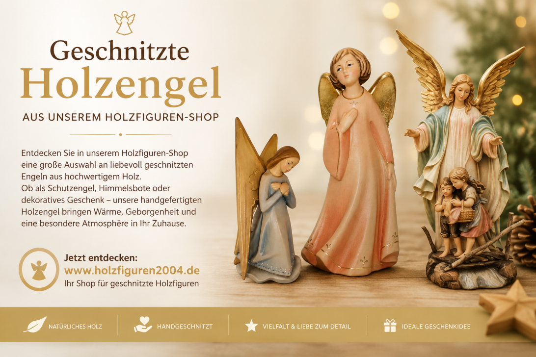 Holzengel finden Sie im Holzfigurenshop