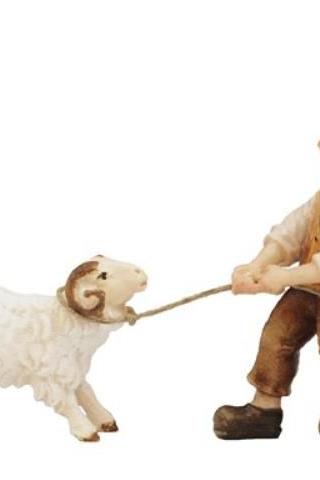 KO Junge mit Schafbock- Color-Bemalt-