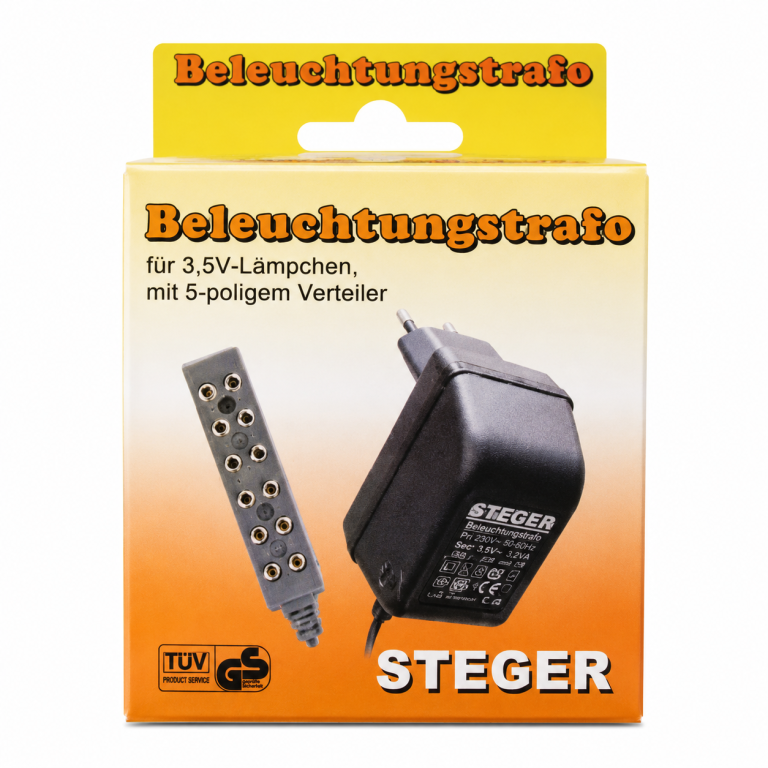 Steger Beleuchtungstrafo für Krippen mit Ruhe- und Flackerlicht
