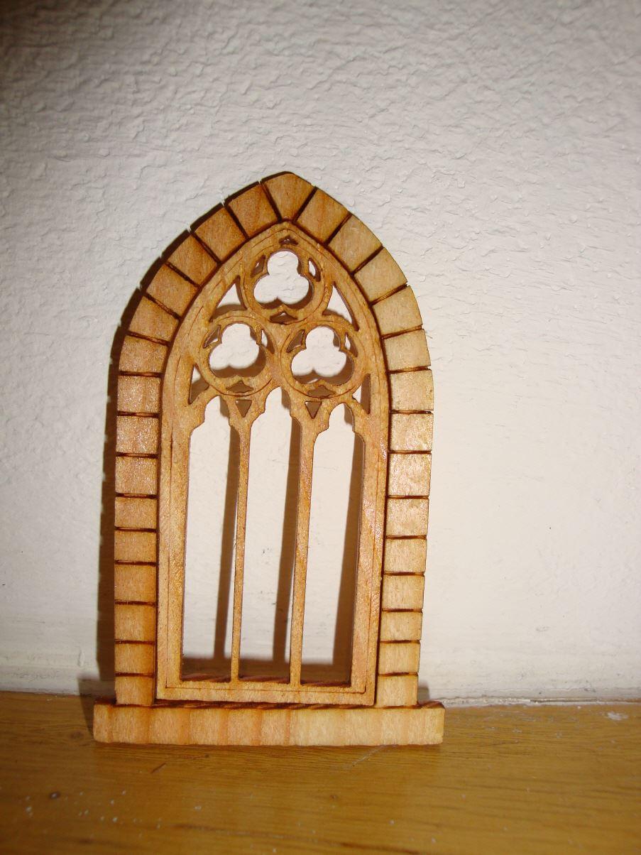 Lärchenholzfenster mit Rahmen-Krippenzubehör