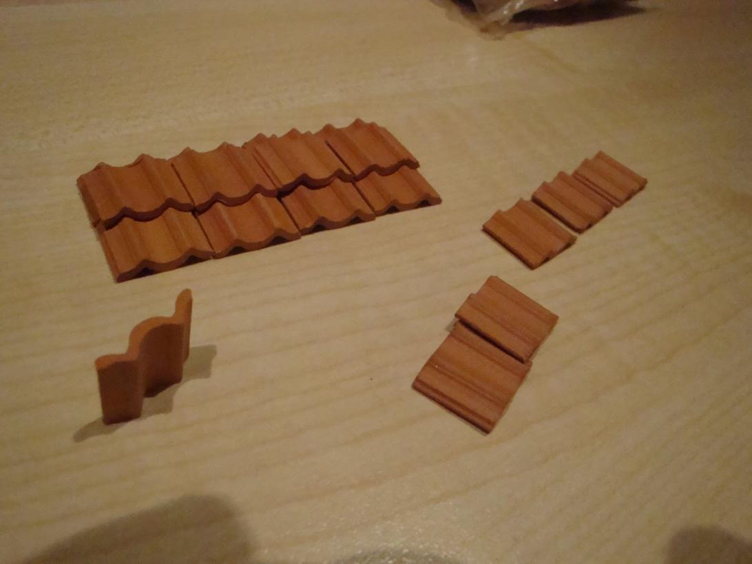 Orientalische Tondachziegel-Krippenzubehör