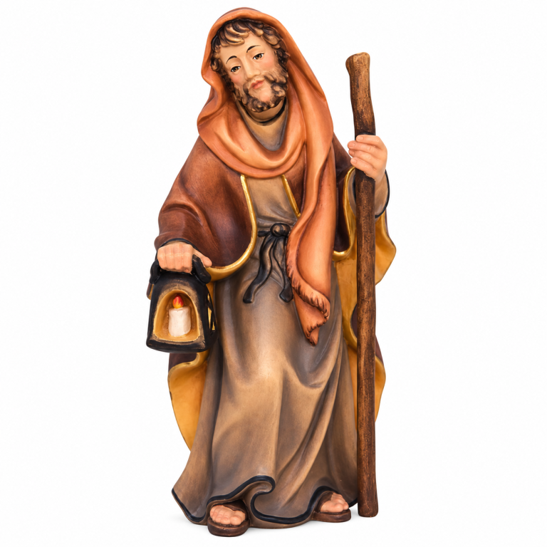 Josef Scholer Krippe traditionelle Krippenfigur aus Ahornholz