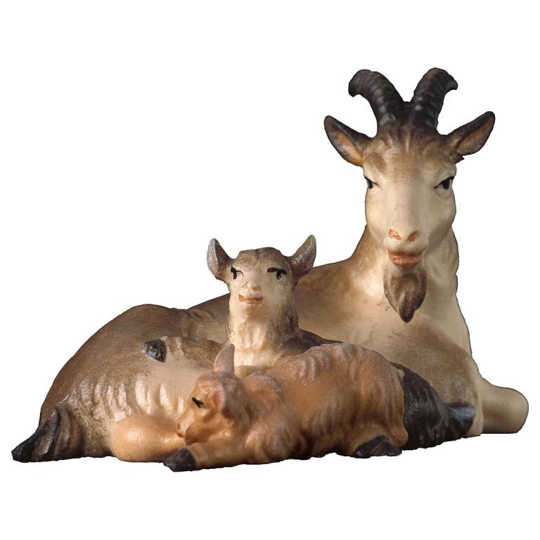 Ziege mit 2 Zicklein liegend 700-152-UP
