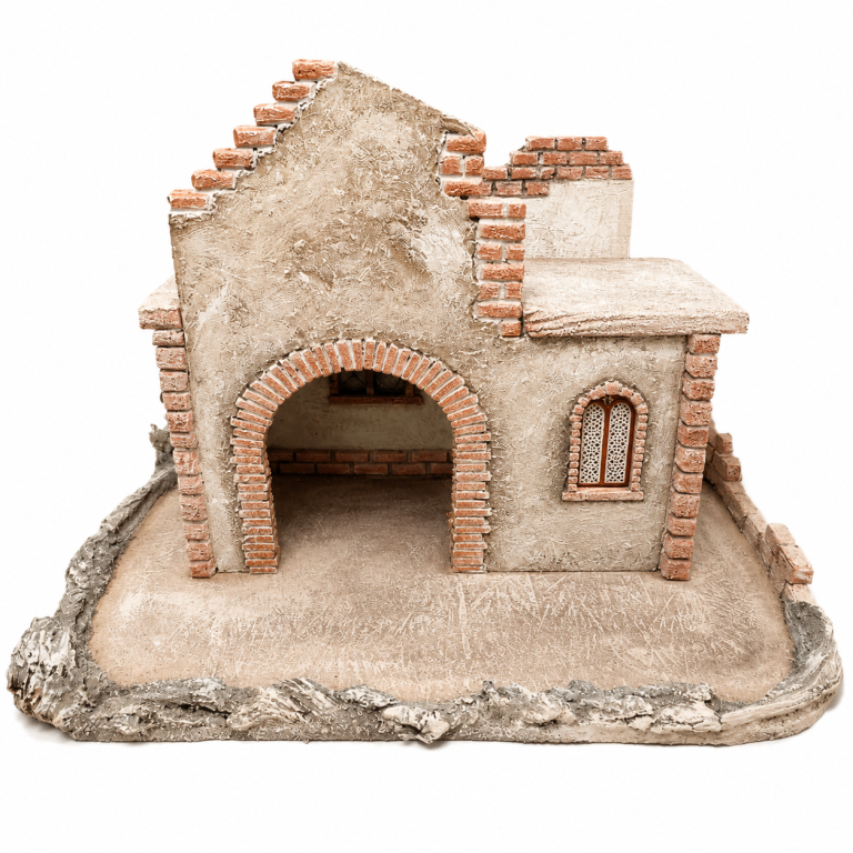 Orientalischer Krippenstall Immanuel aus Styrodur für 20 cm Krippenfiguren