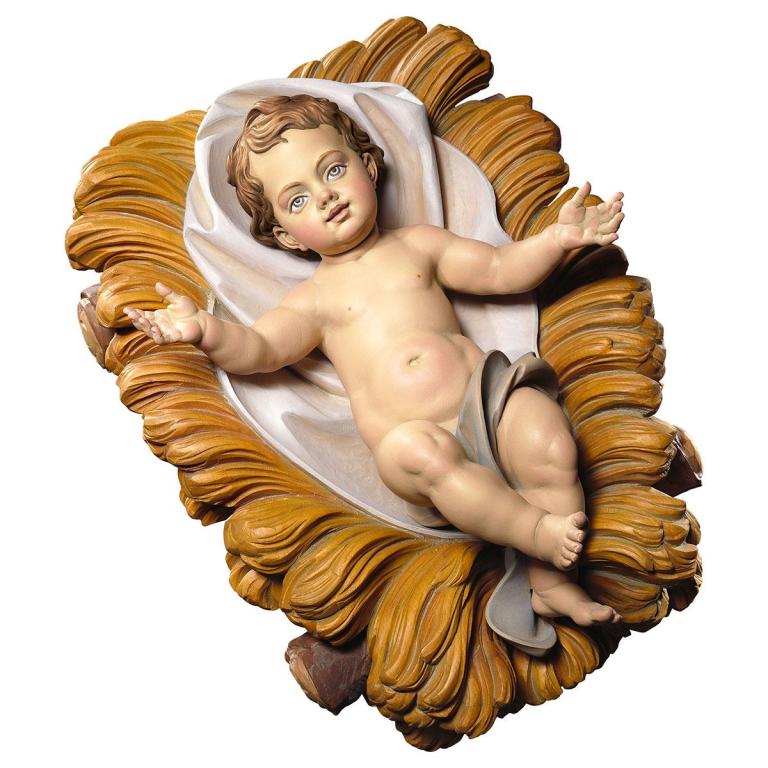 Jesukind mit Wiege-Ulrich Krippe