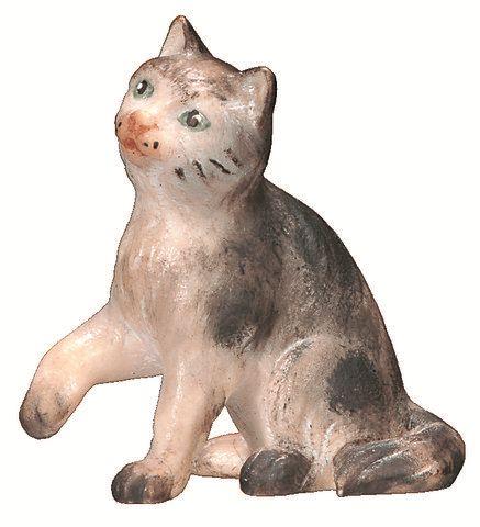 Katze sitzend-Color-Bemalt-KÖ-TB