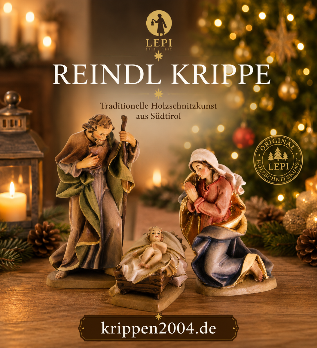 Reindl Krippe von Lepi mit der Heiligen Familie