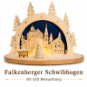 Falkenberger Schwibbogen mit Pankratius-Kirche und Burg Falkenberg