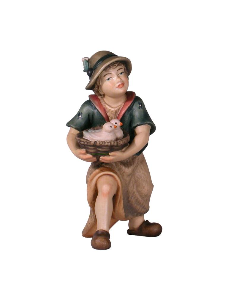 051075 Bub mit Küken
