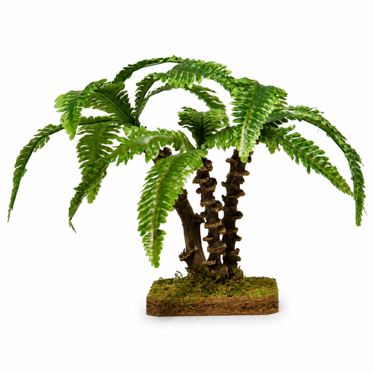 3er-Palmengruppe als Krippenbotanik für orientalische Krippen