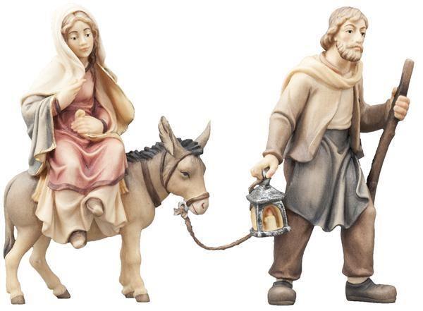Herbergsuche Maria+Josef -color-tiroler bauernkrippejpg