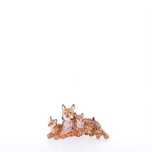 Luchs mit Welpen-Lepi