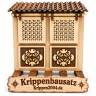 Orientalischer Erkerbausatz mit zwei beweglichen Gitterfenstern für die Krippe