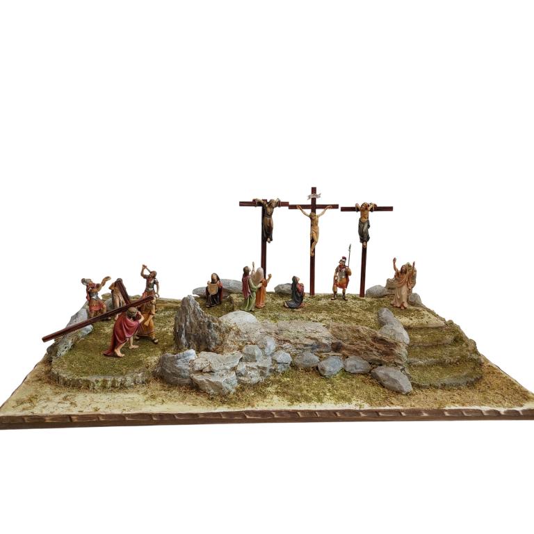 Passionskrippe komplett - Platte und Figuren