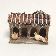 Taubenhaus- für Weihnachtskrippen-12