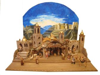 Stall Orientalisch mit Figuren von Günter Putz gefertigt