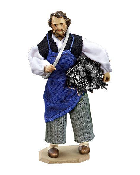 Hirt ohne Reisigbündel- Bekleidete Volkskrippe-Lepi