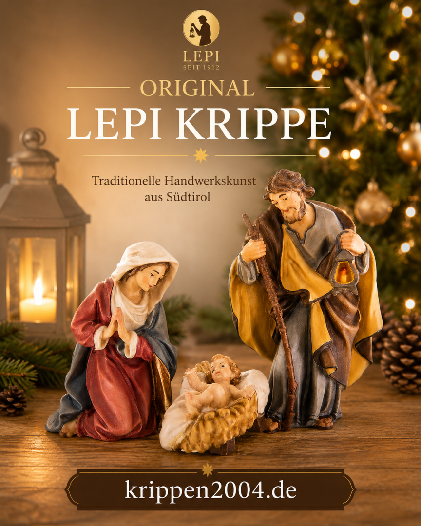 Original Lepi Heilige Familie holzgeschnitzt