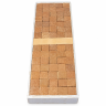 100 Terrakotta Bodenplatten 2 cm für Krippenbau