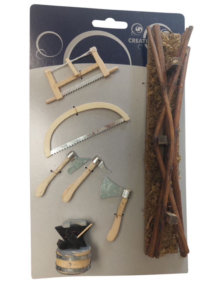 Set- Holzbearbeitung- Krippenzubehör