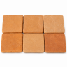 100 quadratische Terracotta Bodensteine 1,7 x 1,7 cm