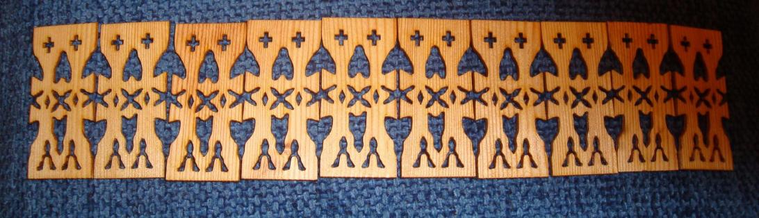 10 Stück Altbayrische Balkonbretter