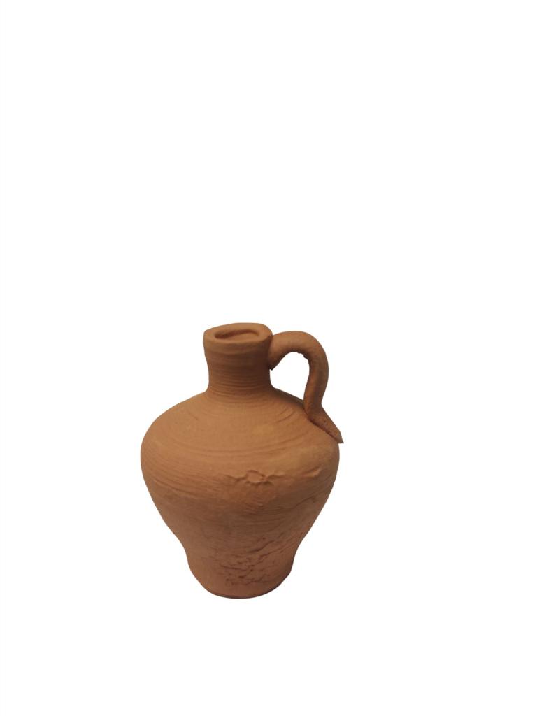 Tonkrug mit Henkel- Krippenzubehör