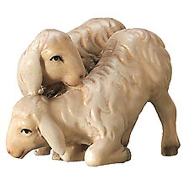 Lämmerpaar - Königliche Krippe - Color-Bemalt