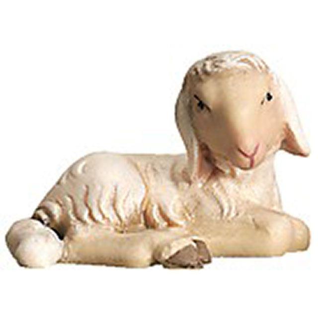Lamm liegend - Color-Bemalt-KÖ-TBK