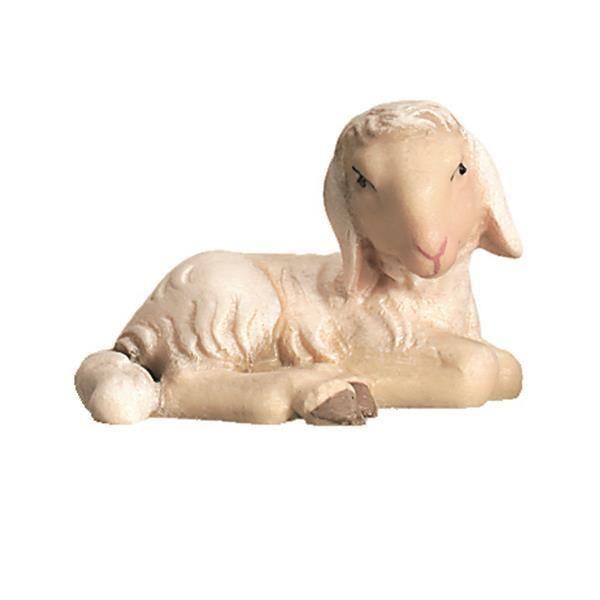 Lamm liegend- Color-Bemalt-KÖ-TBK