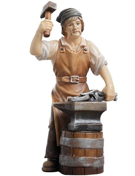 Schmied- Insam Krippe-Color-Bemalt-