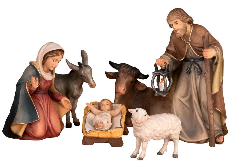 Weihnachtskrippenkomposition 7-teilig _color